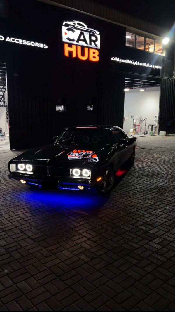 under glow lights